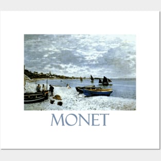 La Plage a Sainte Adresse by Claude Monet Posters and Art